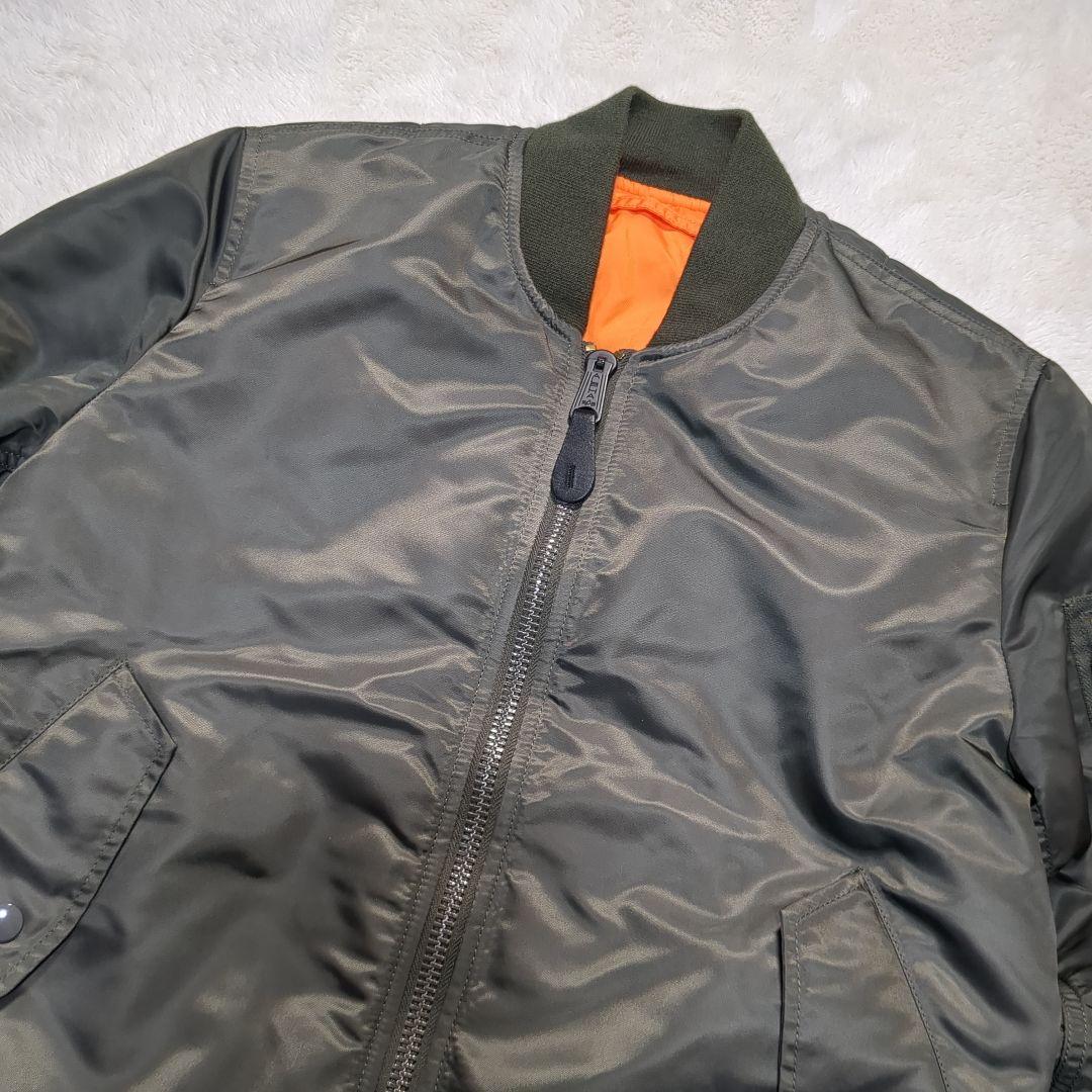✨美品！ALPHA INDUSTRIES MA-1 S レプリカグレー 短丈