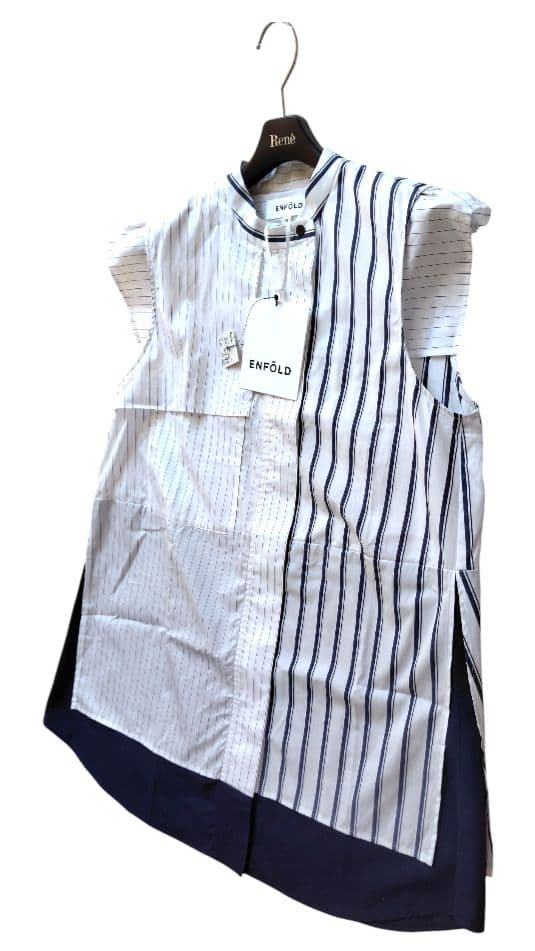 【ENFOLD】23商品新品　SQUARE FRENCH SHIRT 38