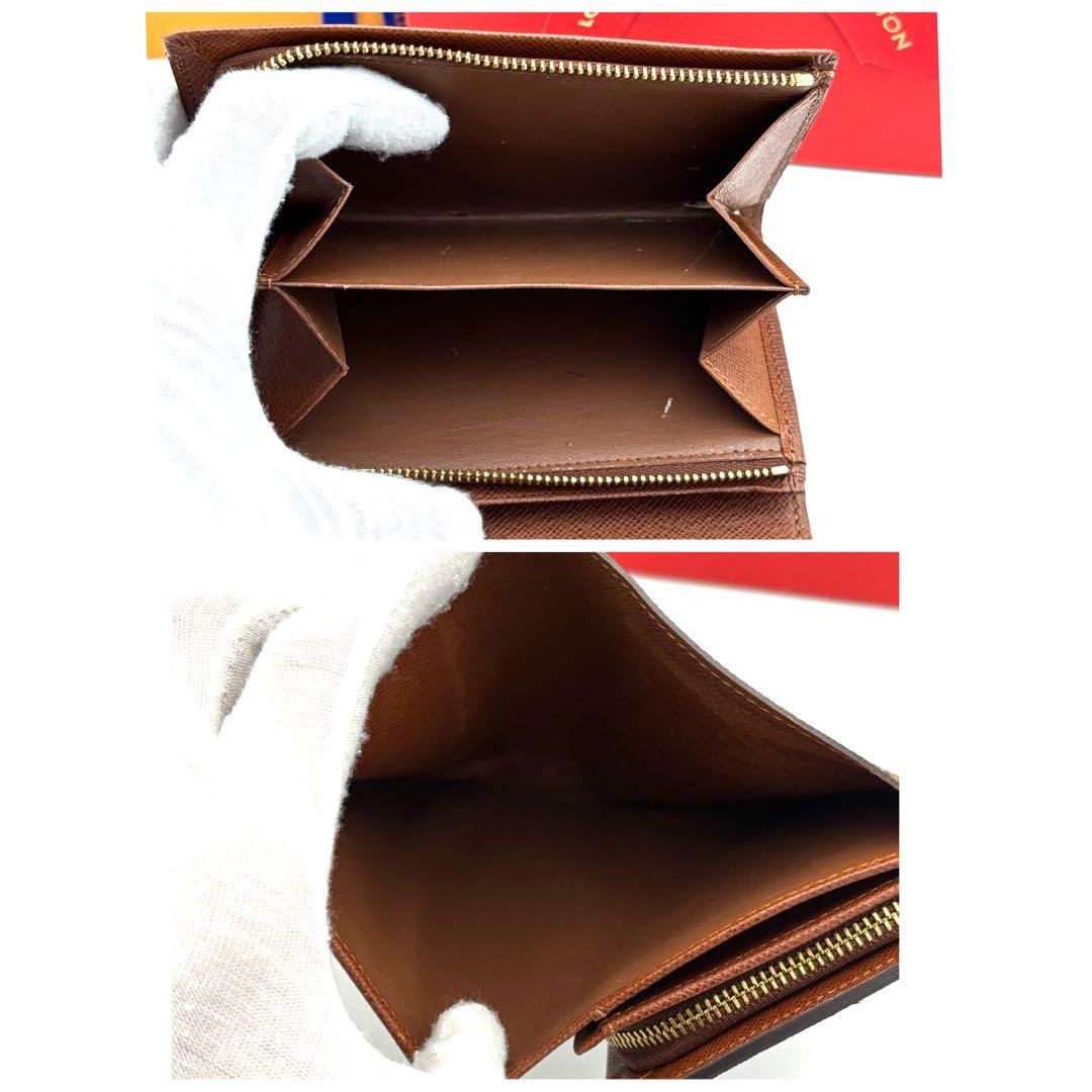 ☆美品☆ルイヴィトン モノグラム 折り財布 ポルトモネビエトレゾール ウォレット