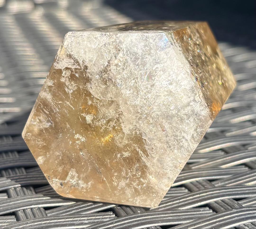 【天然石】爆虹　シトリン　タワー①