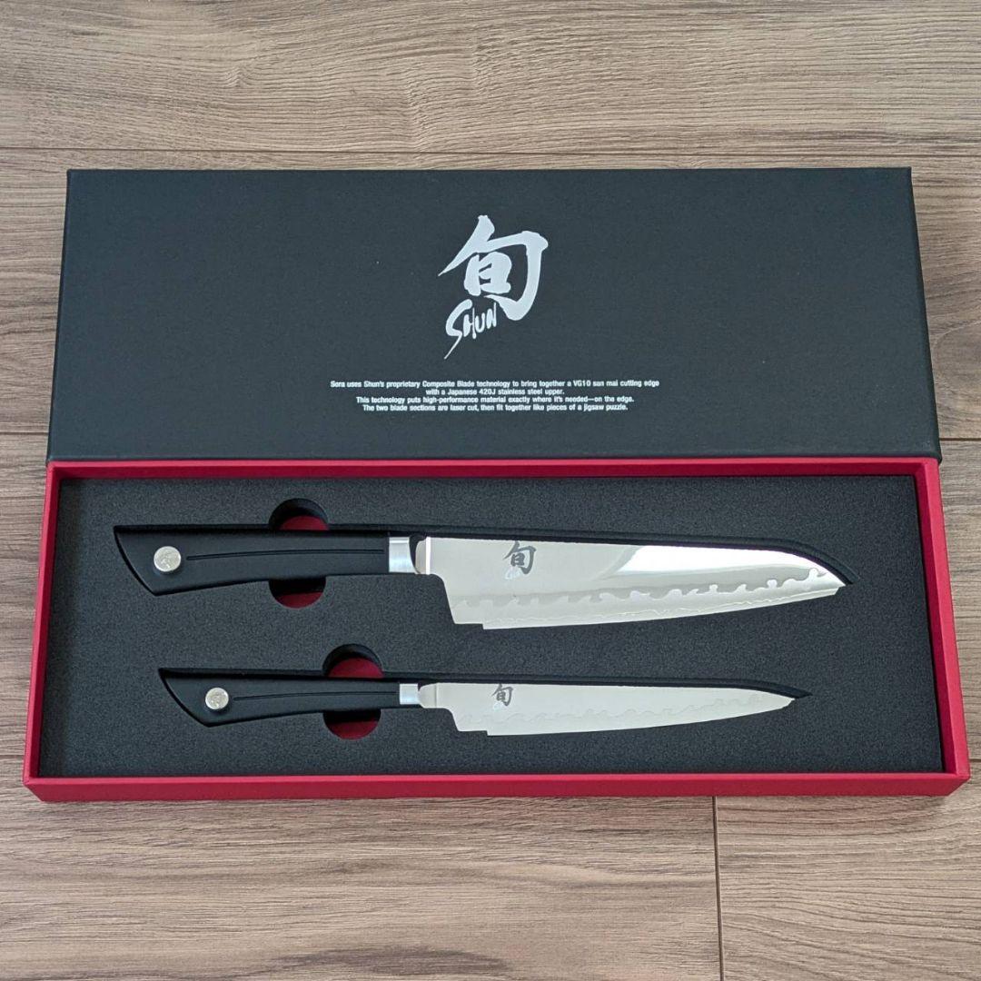【新品未使用】貝印 旬 包丁 2本セット Shun Sora