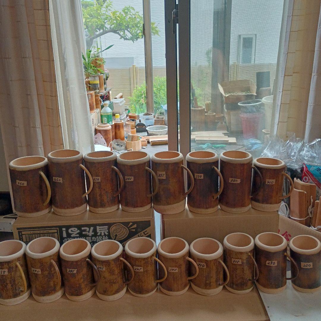 tomoegozen専用　竹製ビアジョッキ18個