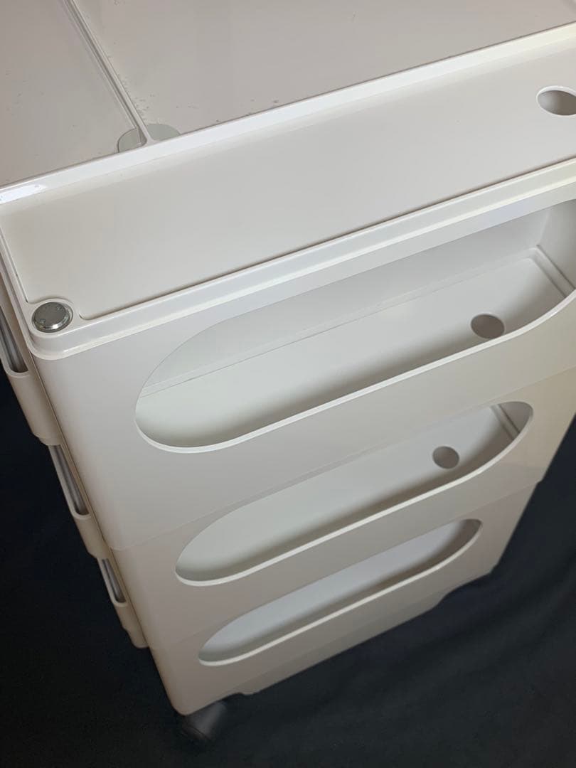 【正規品】　B-LINE 　ボビーワゴン　３段　３トレイ　ホワイト