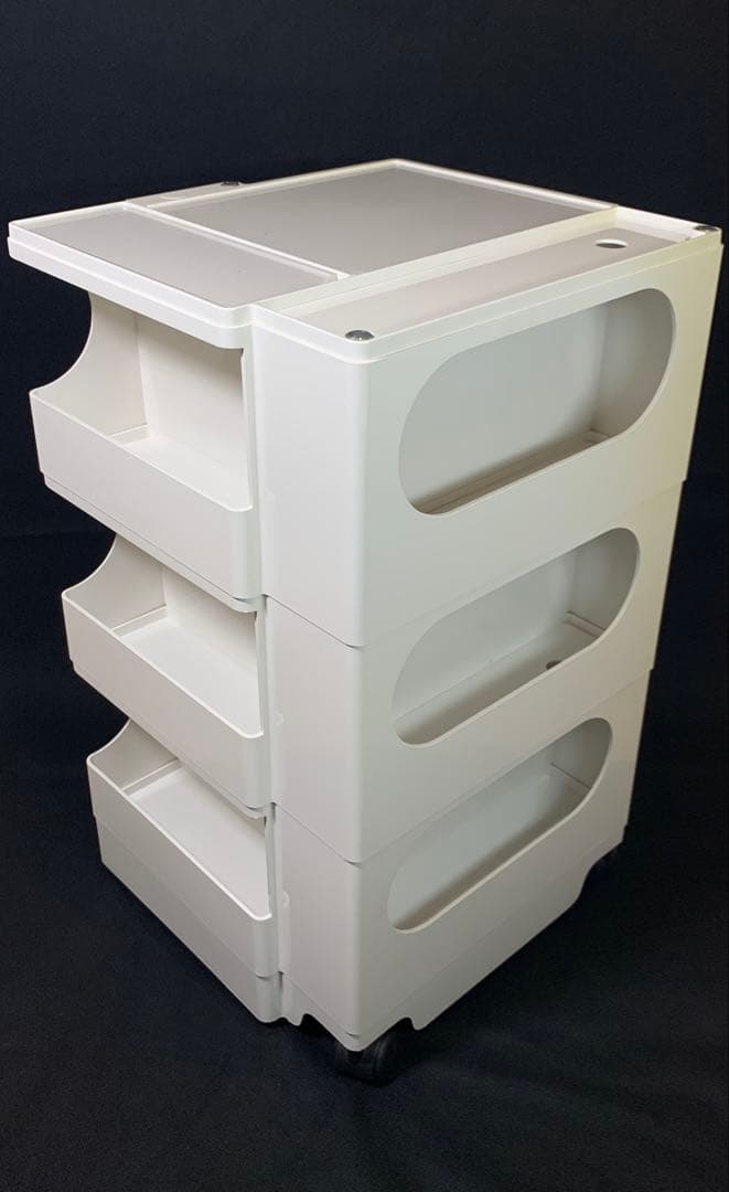 【正規品】　B-LINE 　ボビーワゴン　３段　３トレイ　ホワイト