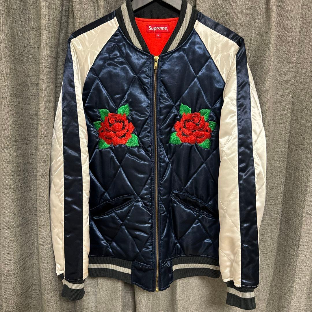 シュプリーム　Quilted Satin Bomber 13aw