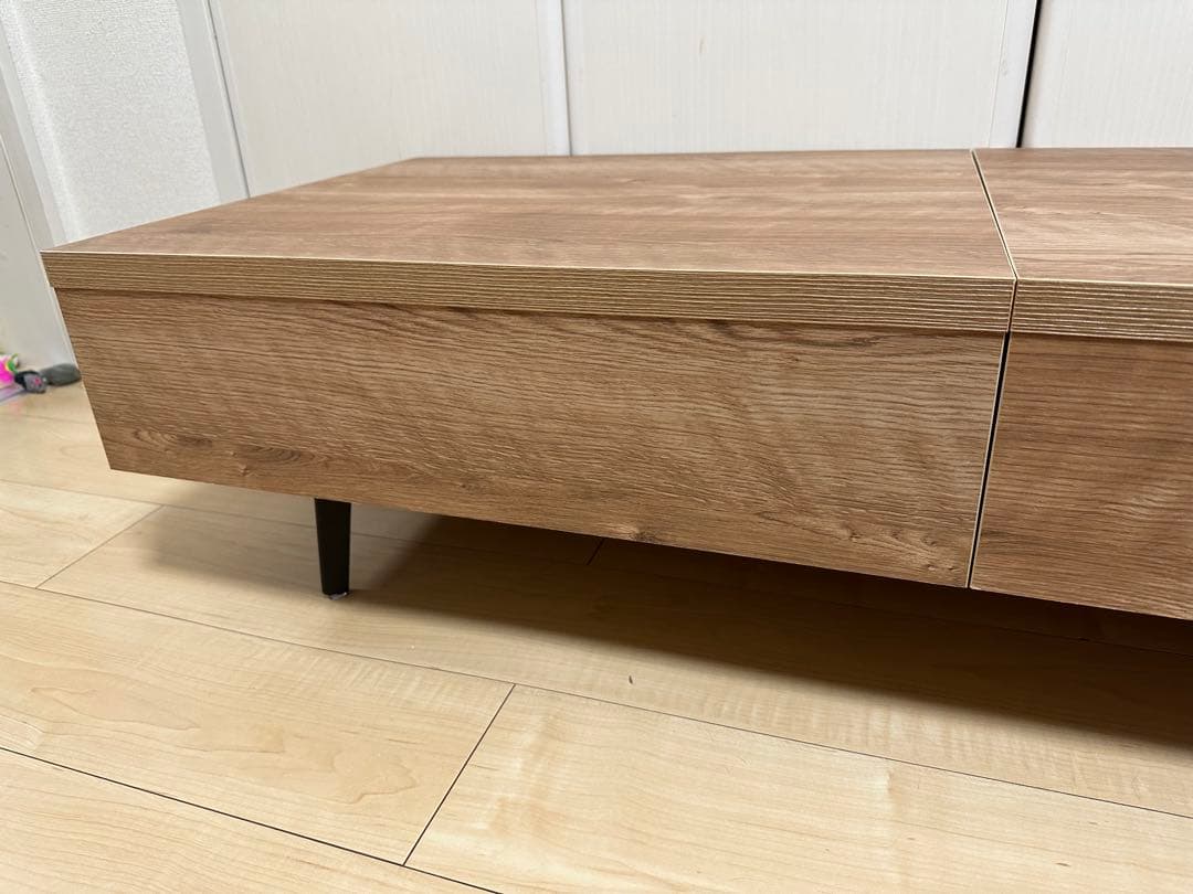 【送料込み！】センターテーブル　幅120cm 収納付き　リビング