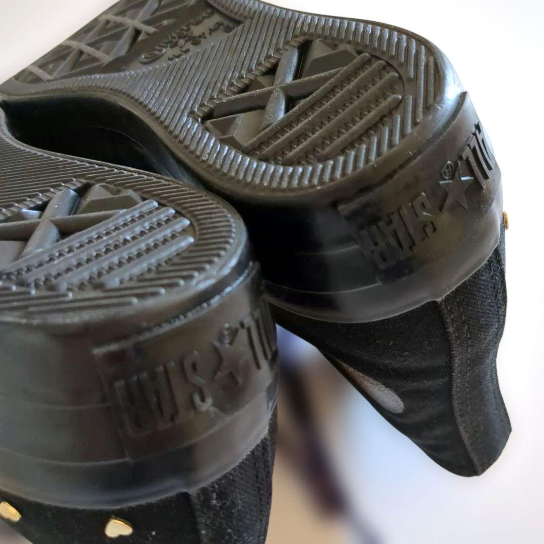 希少デザイン★極美品★コンバース スニーカー ハート スタッズ 宇宙柄 24cm