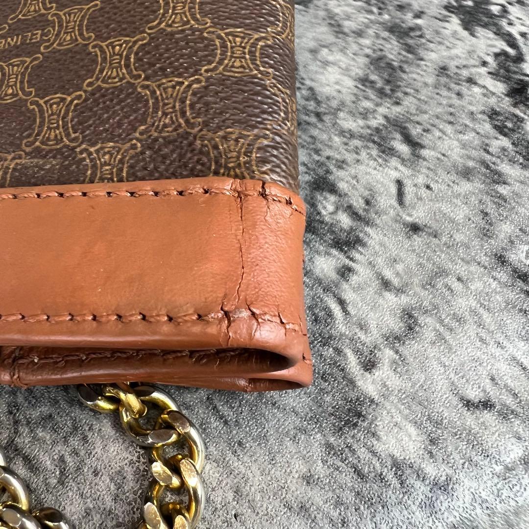 CELINE マカダム チェーン トートバッグ A4収納可能