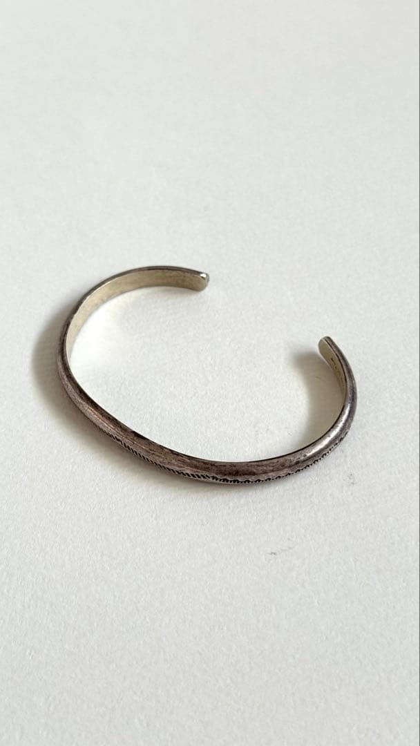 希少｜ナバホ族 カレン族 ヴィンテージ 925 シルバーバングル 1LDK