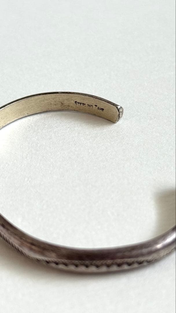 希少｜ナバホ族 カレン族 ヴィンテージ 925 シルバーバングル 1LDK