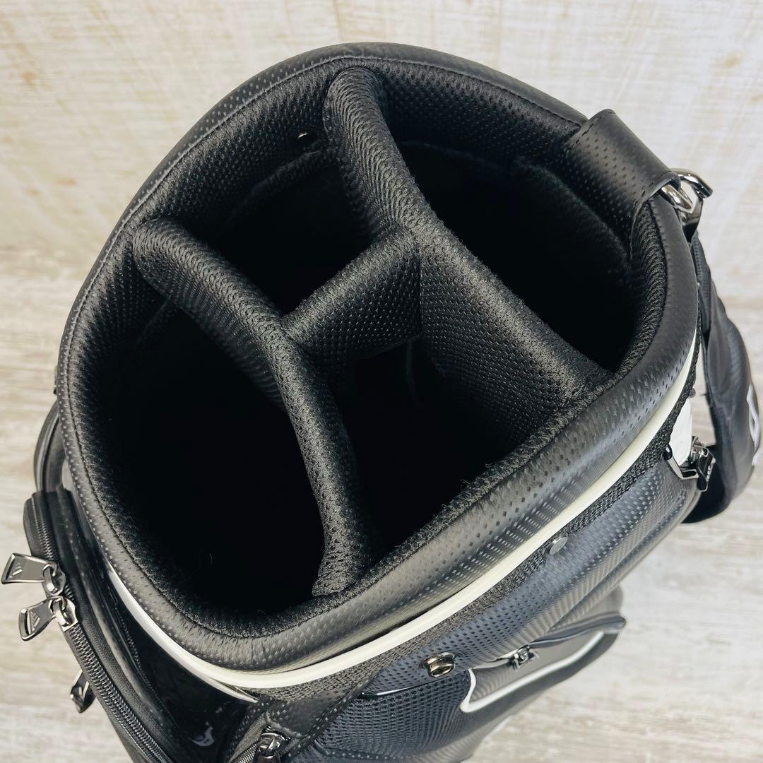 【極美品】adidas アディダスゴルフリニアロゴ キャディバッグ　9.5型