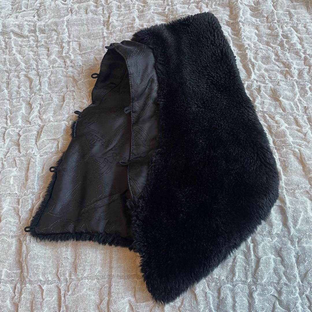 Vivienne Westwood ファーコート　オーブ　ボア　黒