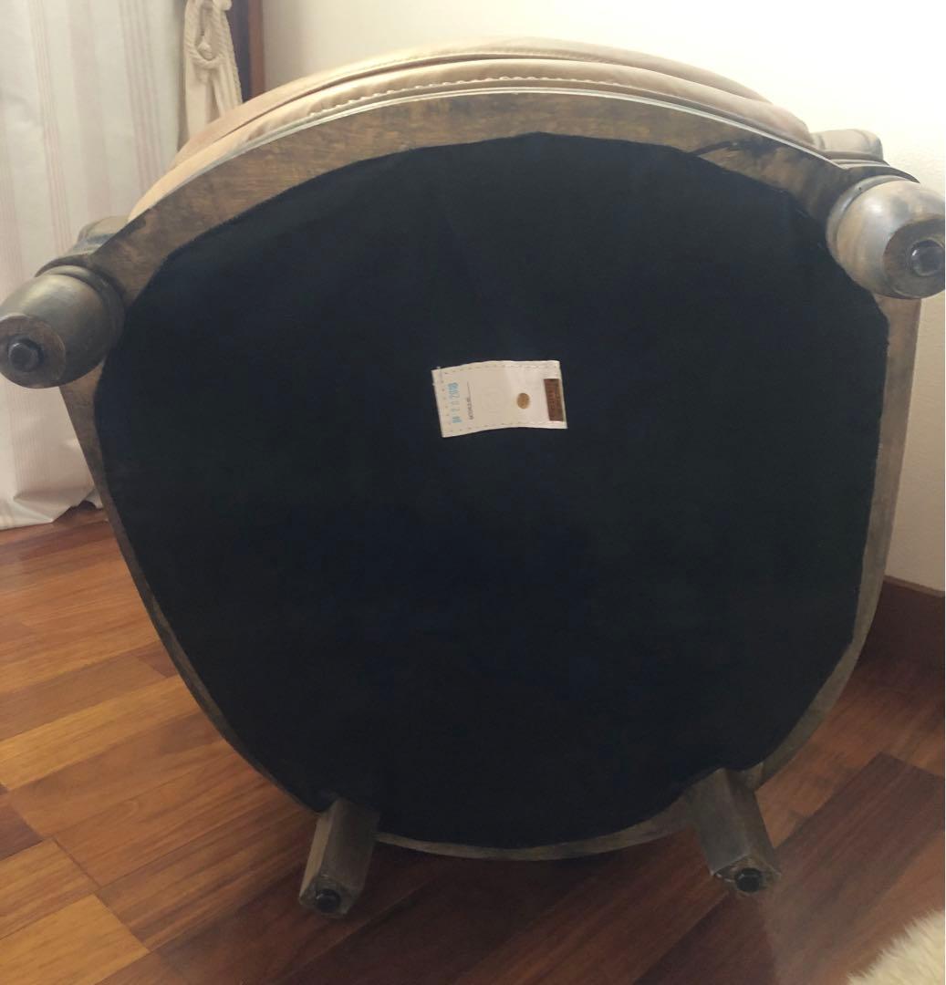 HALO 1人掛けソファー 天然皮革ベージュ系 TIMELESS COMFORT