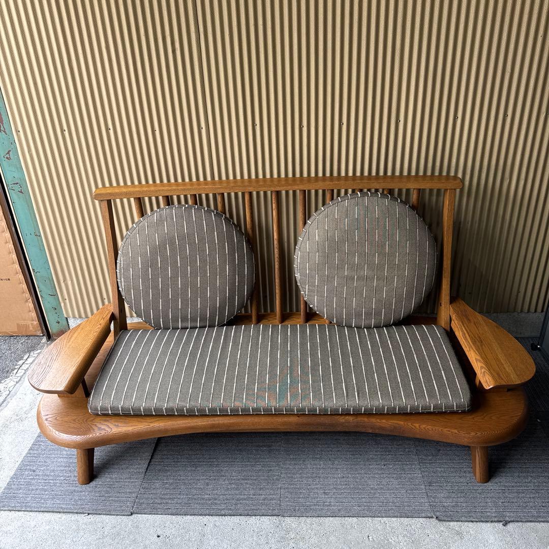 飛騨清見工房　ワイドソファ　2.5人掛け　クッション5点セット