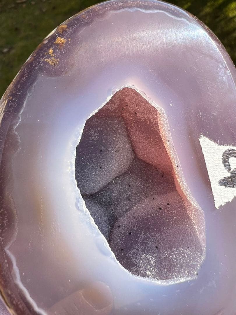 C9トレジャーメノウ 台付き 瑪瑙 風水 聚宝盆アゲート