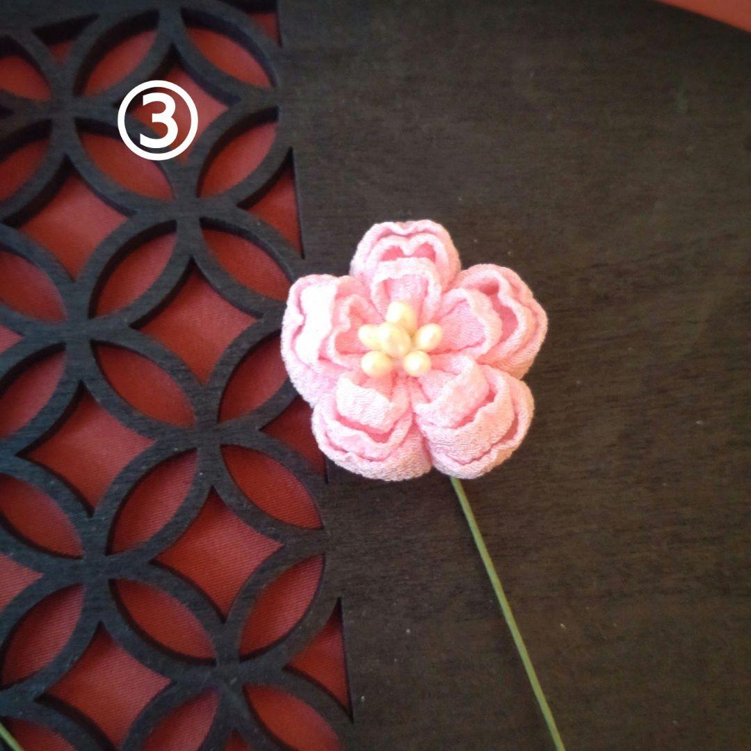 桜飾り　つまみ細工　お花見うさぎ2025　季節飾り　桜うさぎ置き物　春　桜