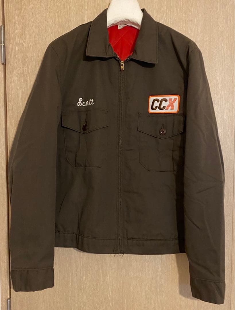 70-80s REDKAP ワークジャケットUSA 背中に刺繍有り