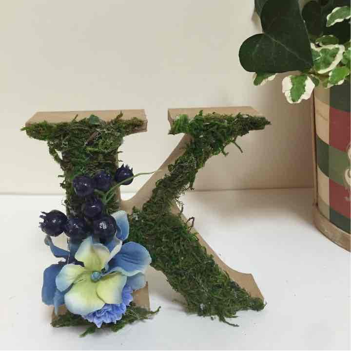 イニシャルフラワー〔3つセット〕オブジェ♡ウェディング   ハンドメイド