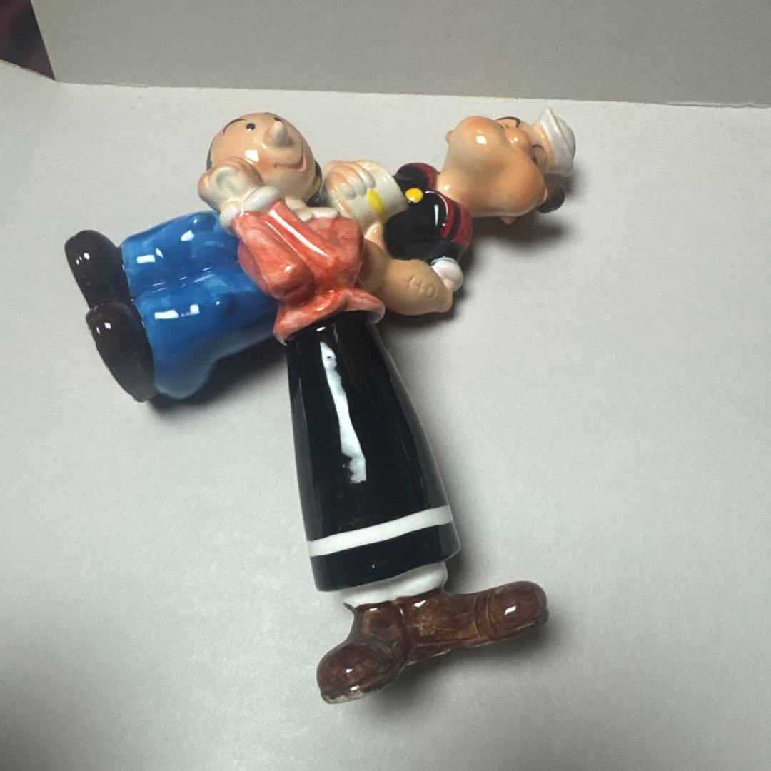 ポパイ&オリーブ　陶器製　ヴィンテージ　調味料入れ　置き物