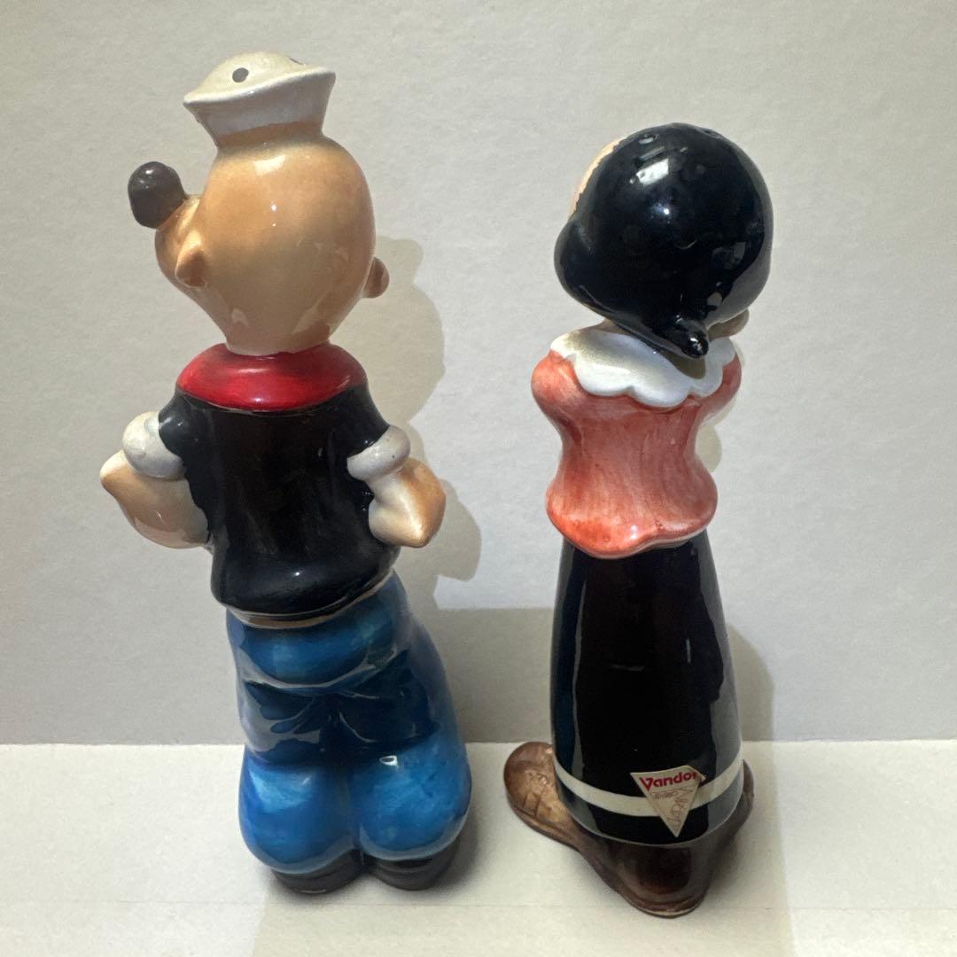 ポパイ&オリーブ　陶器製　ヴィンテージ　調味料入れ　置き物