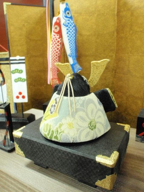 限定特価！◆新品♪50巾 ちりめん五月人形 兜飾り 鯉のぼりセット 京都龍虎堂◆
