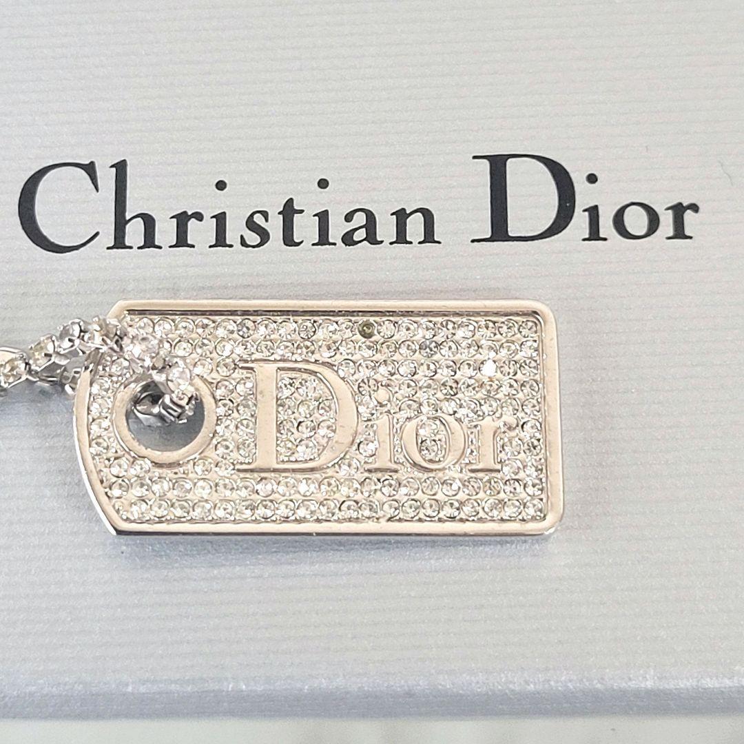 箱つき！　クリスチャン・ディオール　ブレスレット　ラインストーン　シルバー！