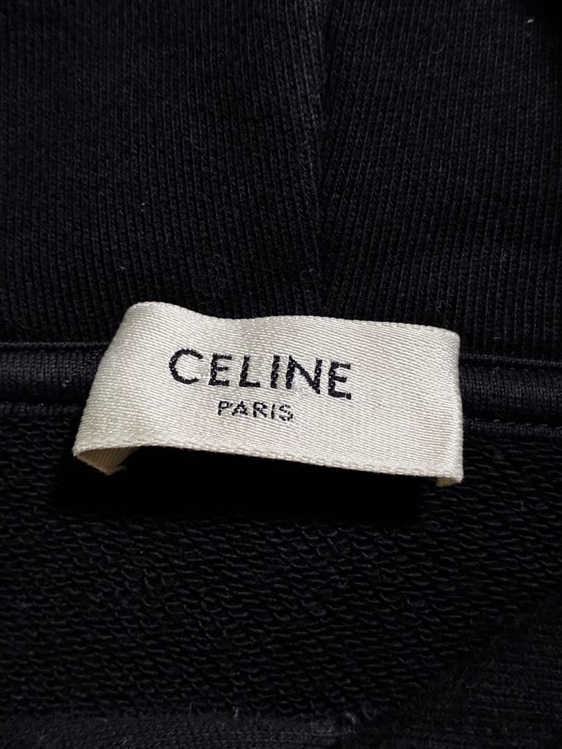 ⭐*︎様 CELINE セリーヌ ロゴ プリント ルーズ　プルオーバー パーカー