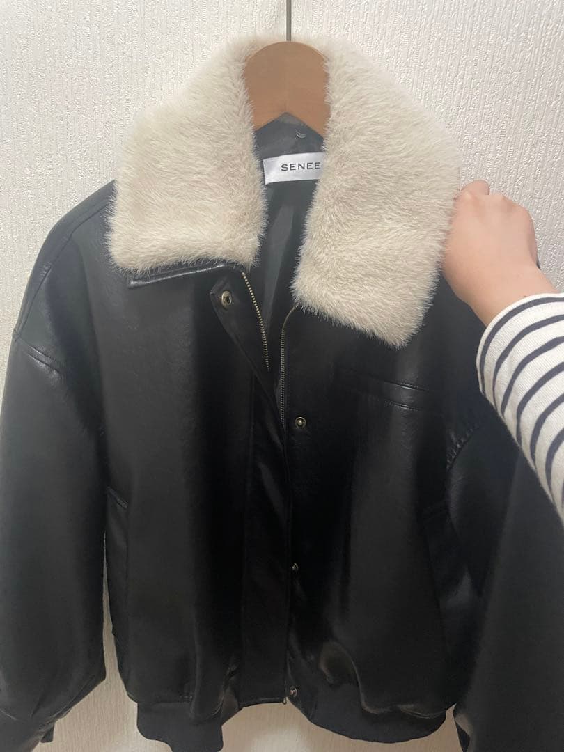 SENEE ブラック ボンバージャケット