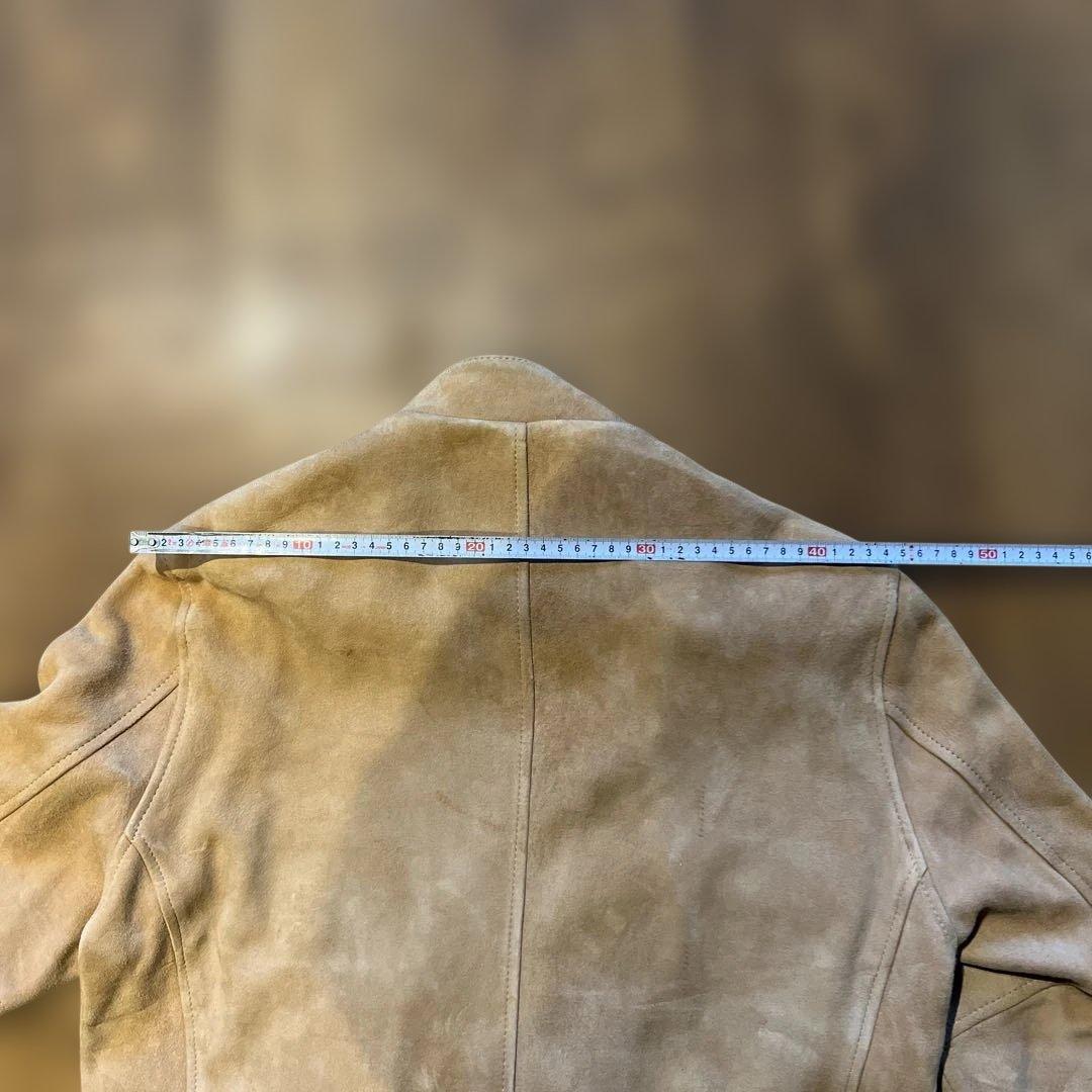 Schott ベージュ スエード シングルライダース　美品