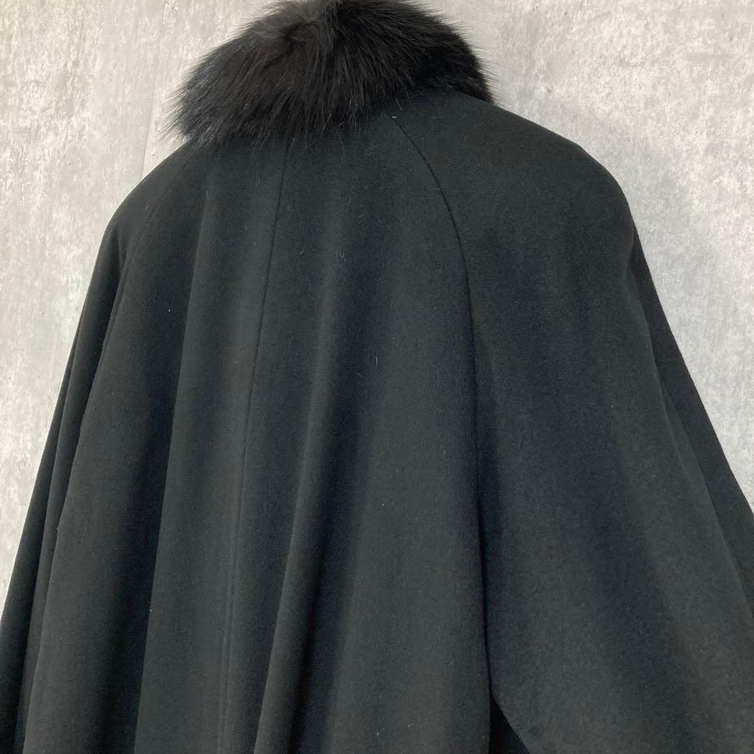 専用　新品【BELTA BUONO】カシミヤロングコート　ブルーフォックスファー