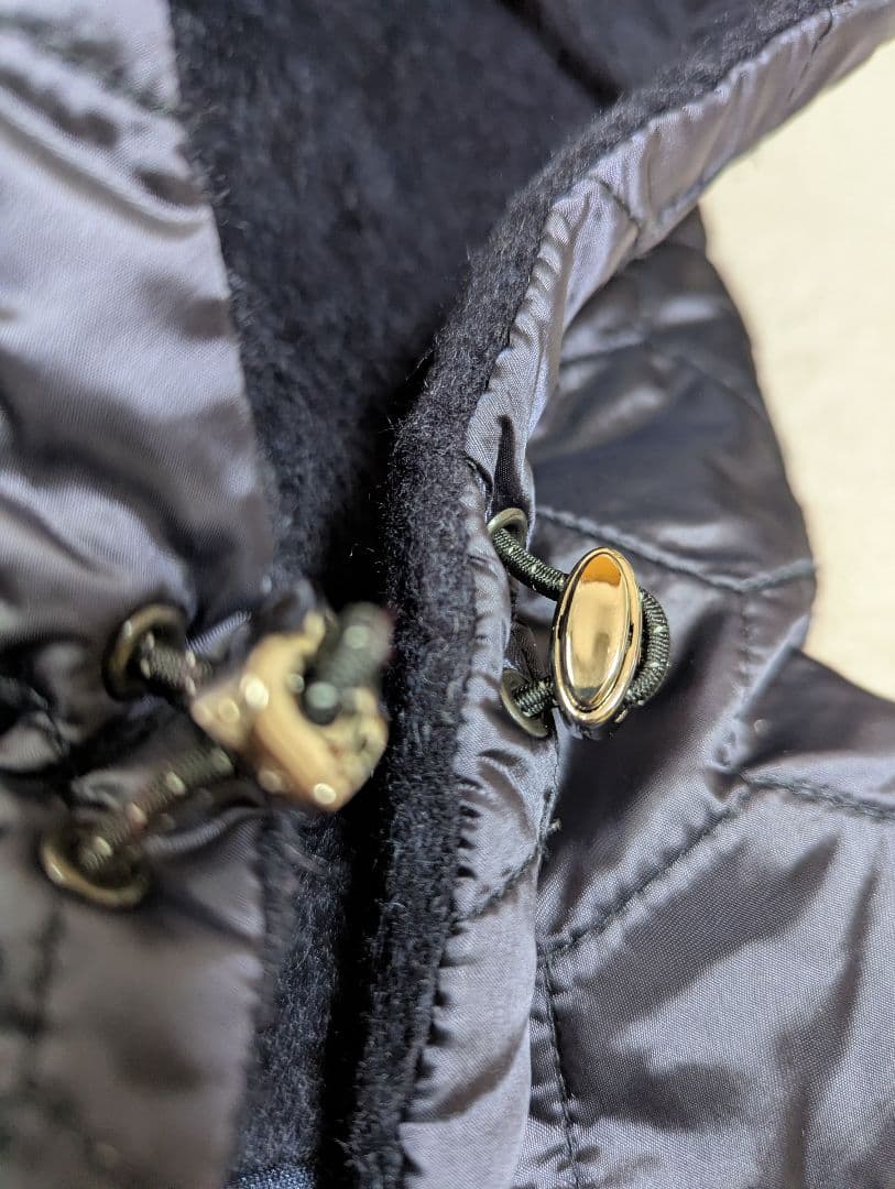 MARK & LONA フード付きジャケット ネイビー/クリーム