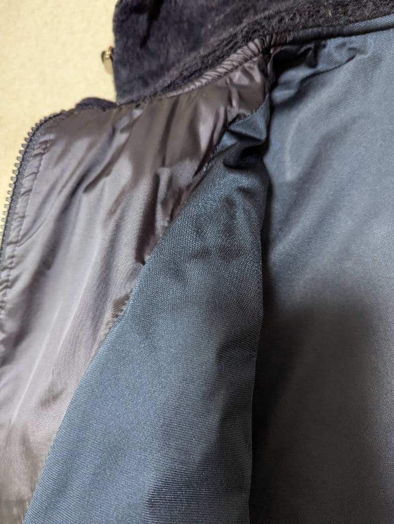 MARK & LONA フード付きジャケット ネイビー/クリーム