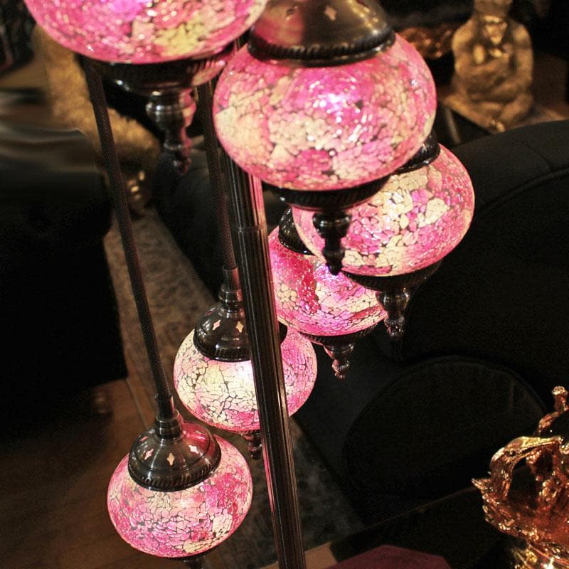 モザイクランプ トルコランプ 7灯 間接照明 フロアスタンド 143-104