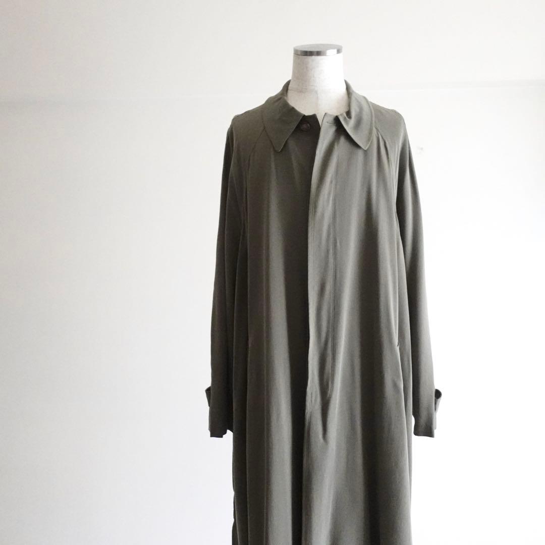 1980s ADOLFO DOMINGUEZ レーヨンバルカラーコートスペイン製