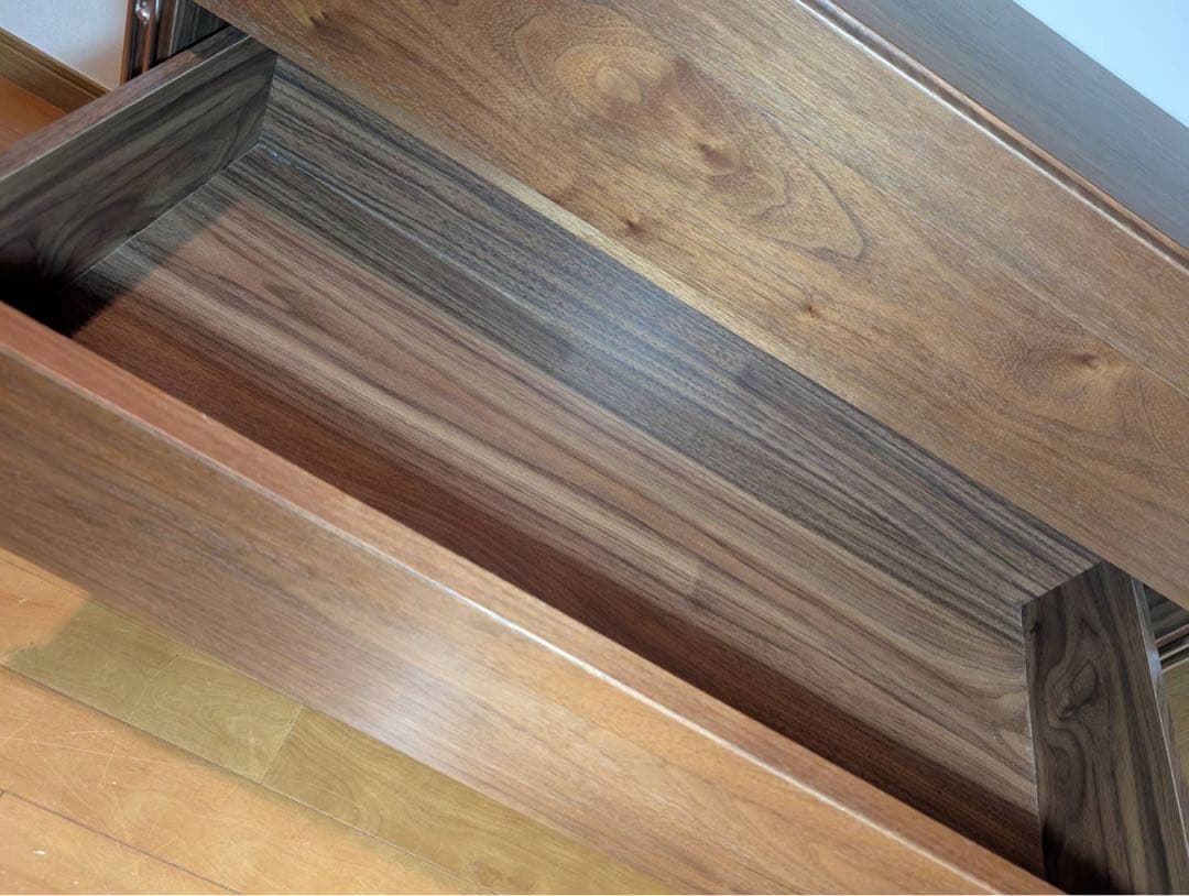 ■送料込■無印 ステンレスユニットシェルフ ウォールナット 衣類収納棚シェルフ