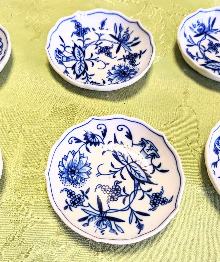 高級品希少　マイセン　Meissen　ブルーオニオン　blue onion 6枚