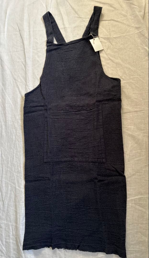 新品未使用★Gauze# ガーゼ ワークタブリエ　ワークエプロン　リネンエプロン