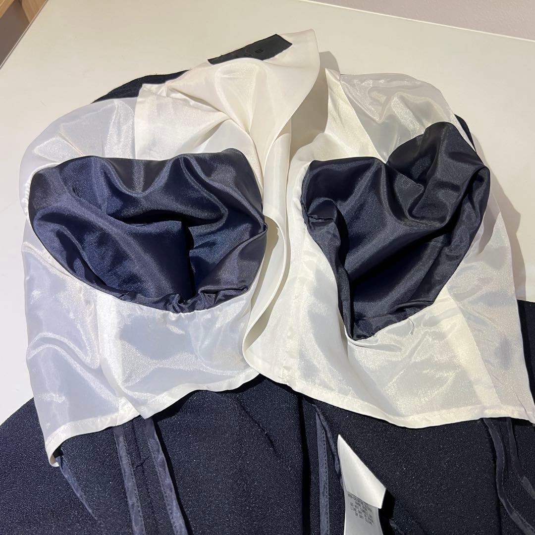 【美品】ICB★パンツスーツ ネイビー 濃紺 秋冬 ビジネス 仕事 LL 洗える