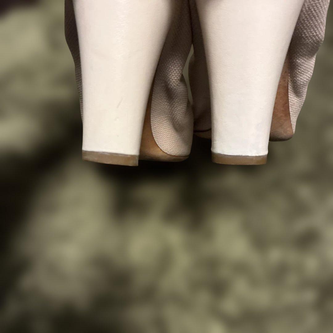 CHANEL ベビーピンク バレリーナ パンプス ヒール 37