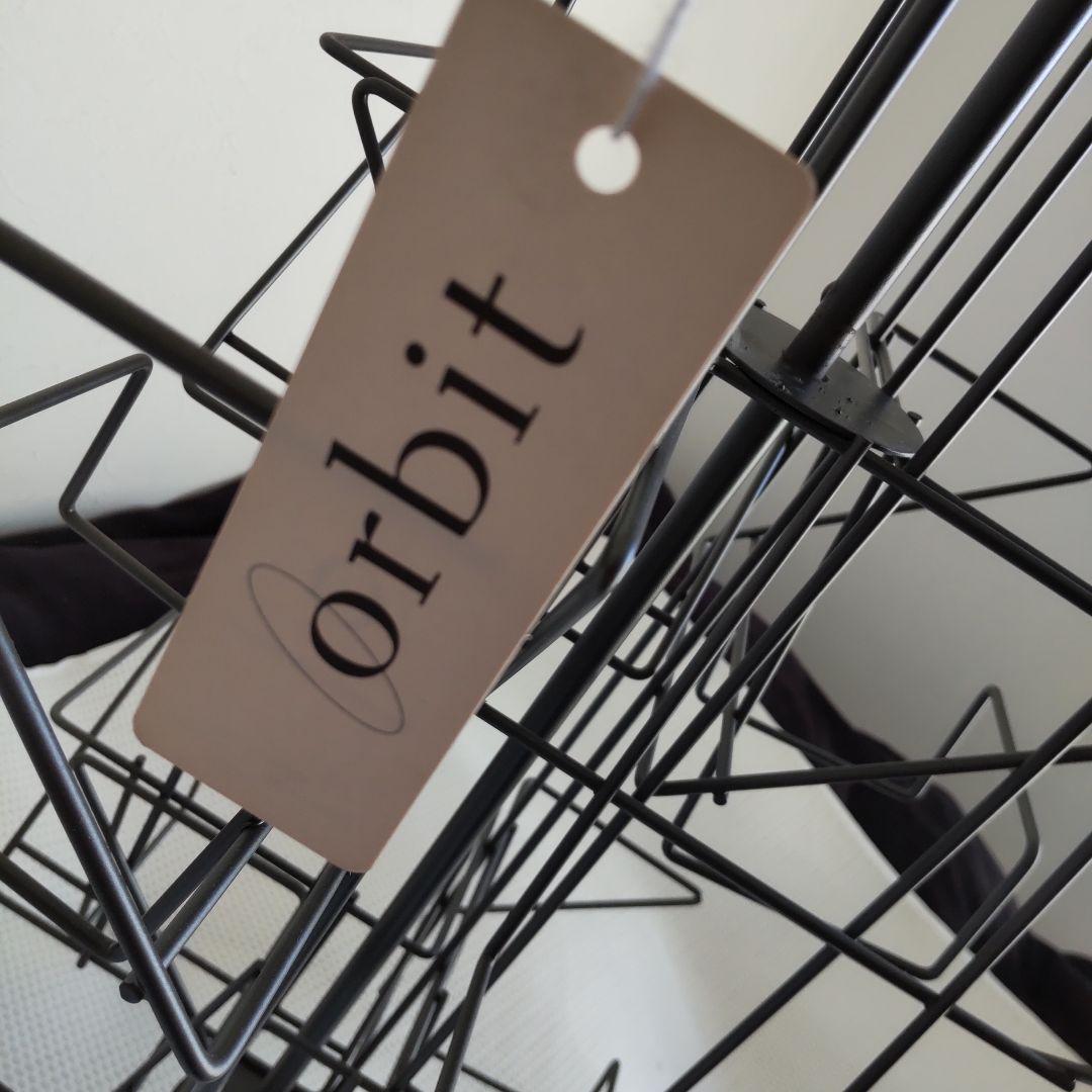 Orbit回転式スチールラック！12ポケット！CD.文庫本等収納！未使用