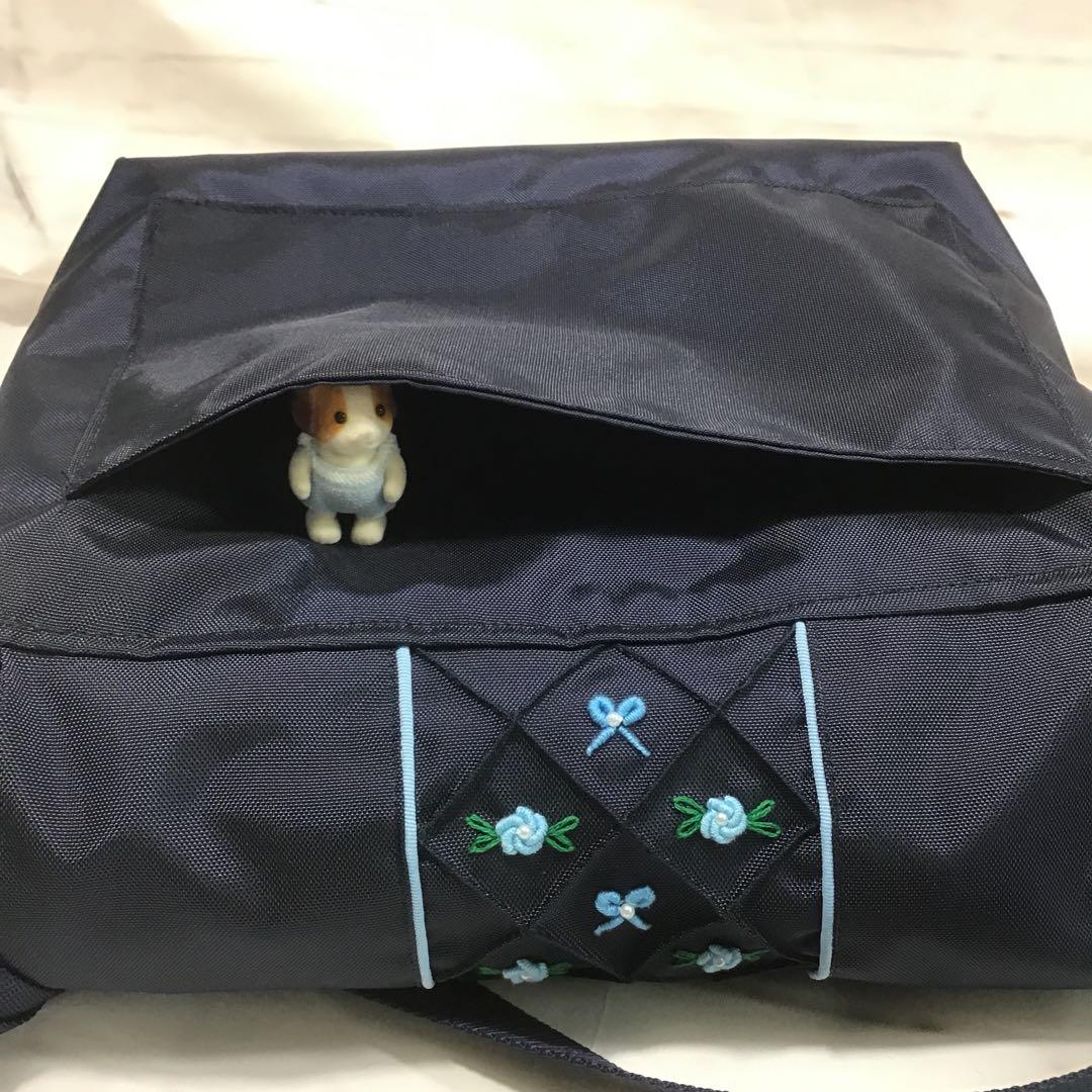 n＊ 通学　通園　通塾　ショルダーバッグ　ハンドメイド　刺繍