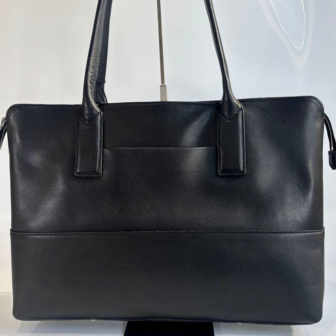 新品未使用 aniary アニアリ レザー トートバッグ A4収納 ブラック