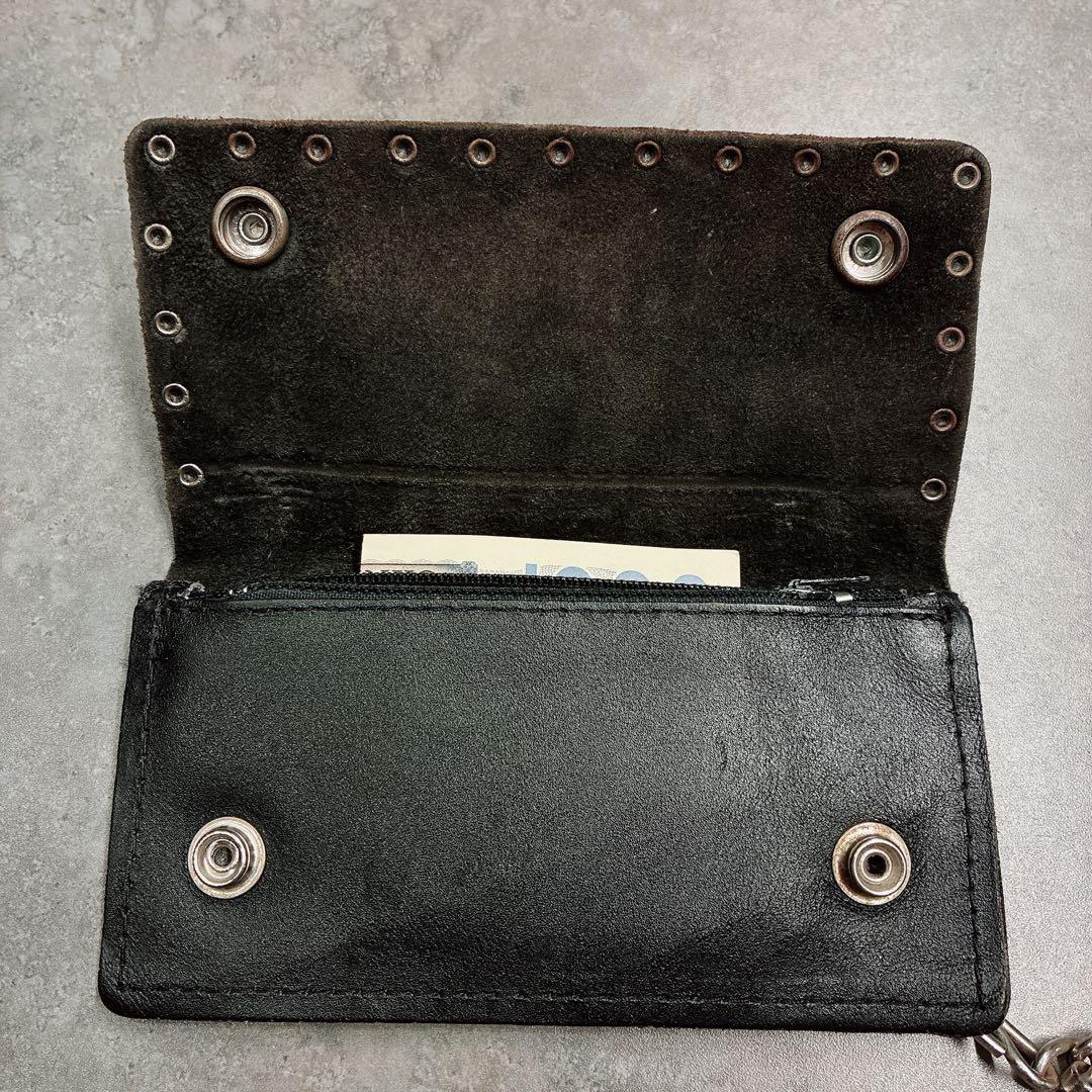 希少 Harley-Davidson レザーウォレット チェーン付き