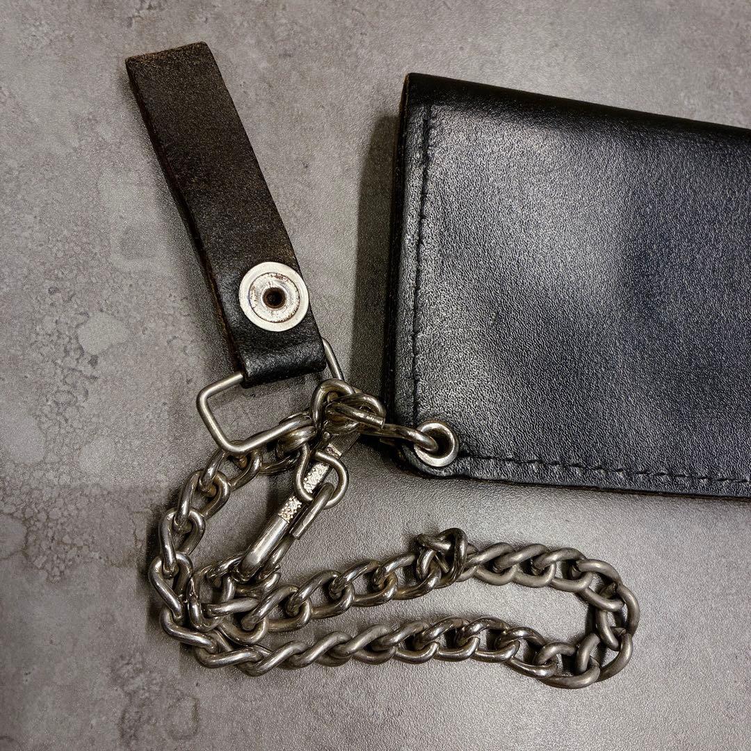 希少 Harley-Davidson レザーウォレット チェーン付き