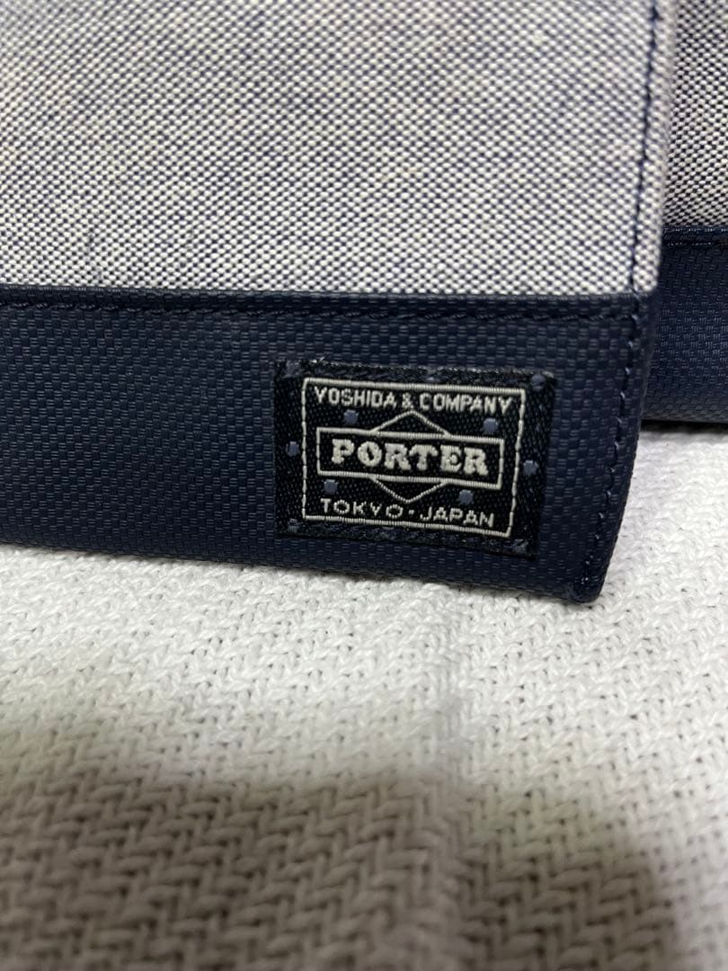 超美品　PORTER ガール ボーイフレンドトート ポーチ ネイビー ポーターS