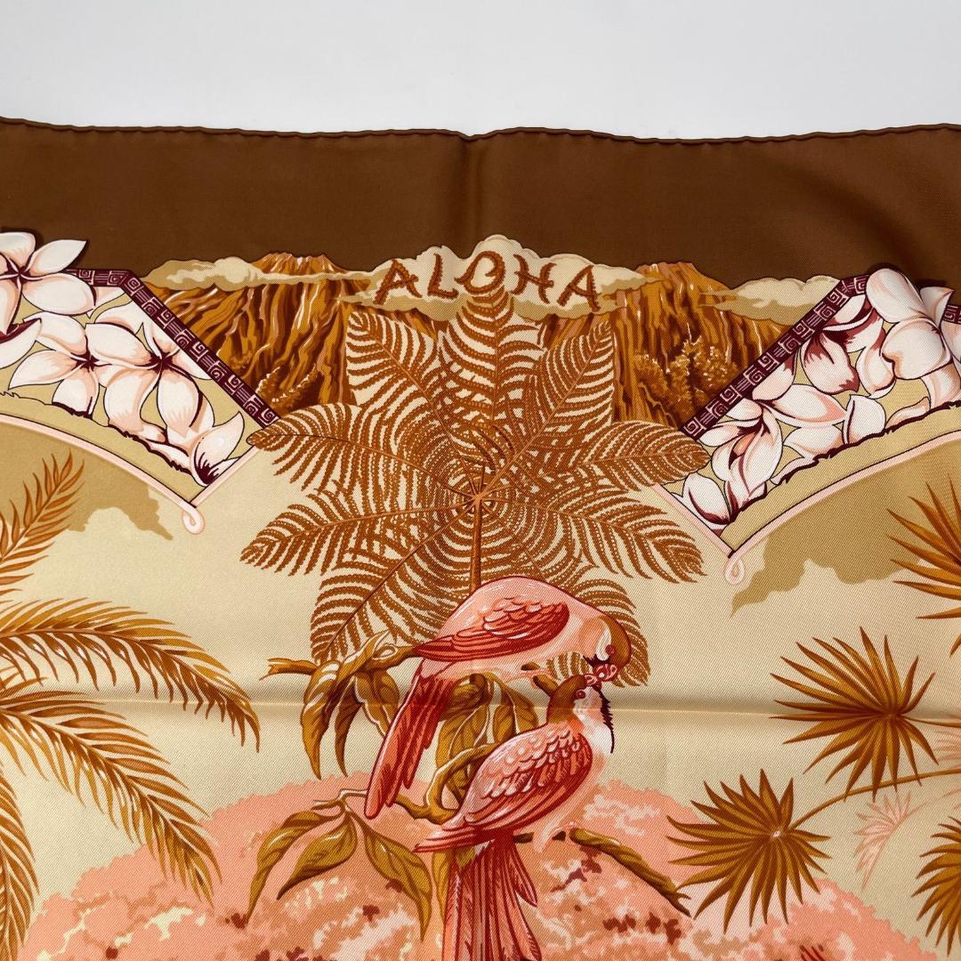 16976✨HERMES ALOHA アロハ スカーフ カレ90 シルク