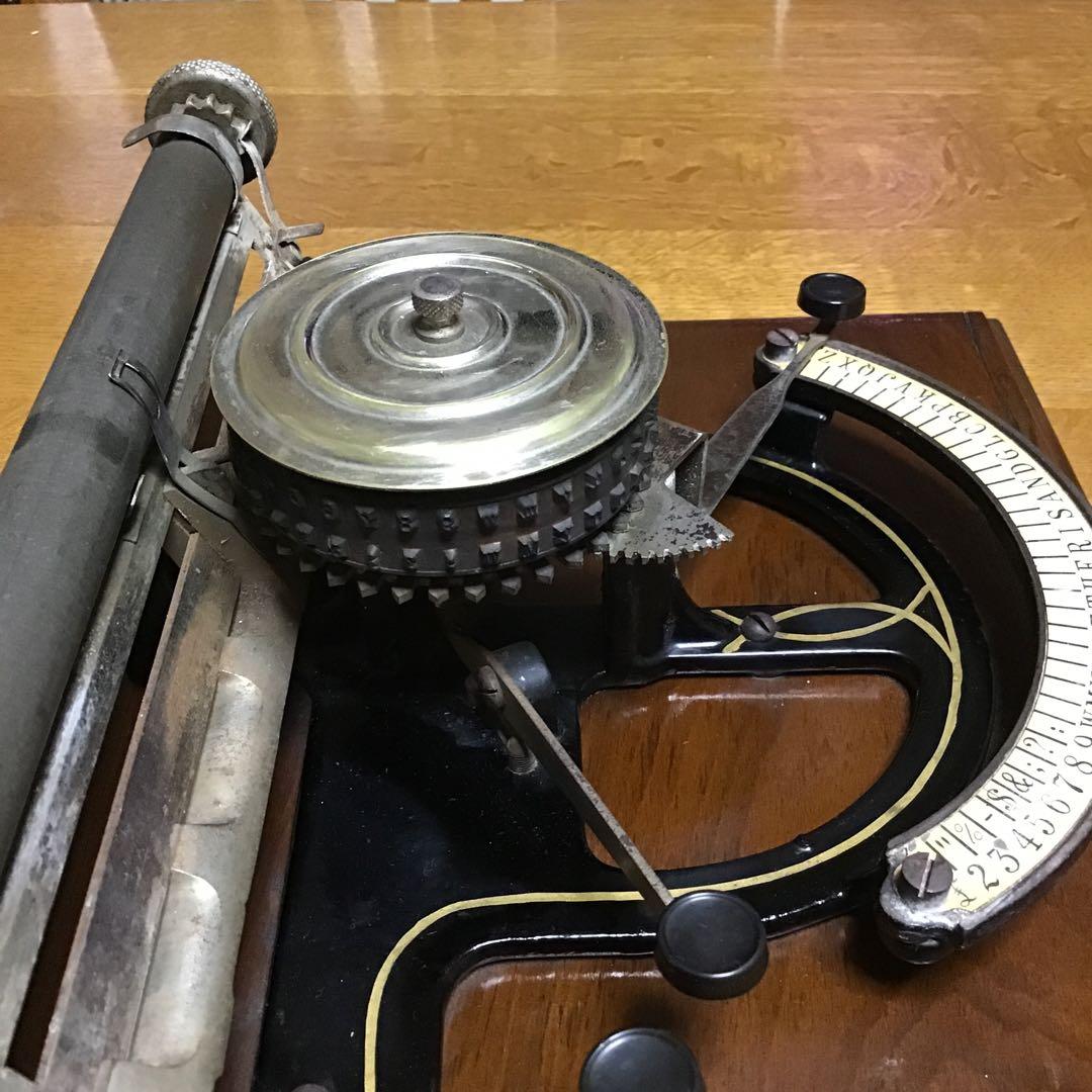 アンティーク　ピープルズタイプライター　1890年代アメリカ製　激レア