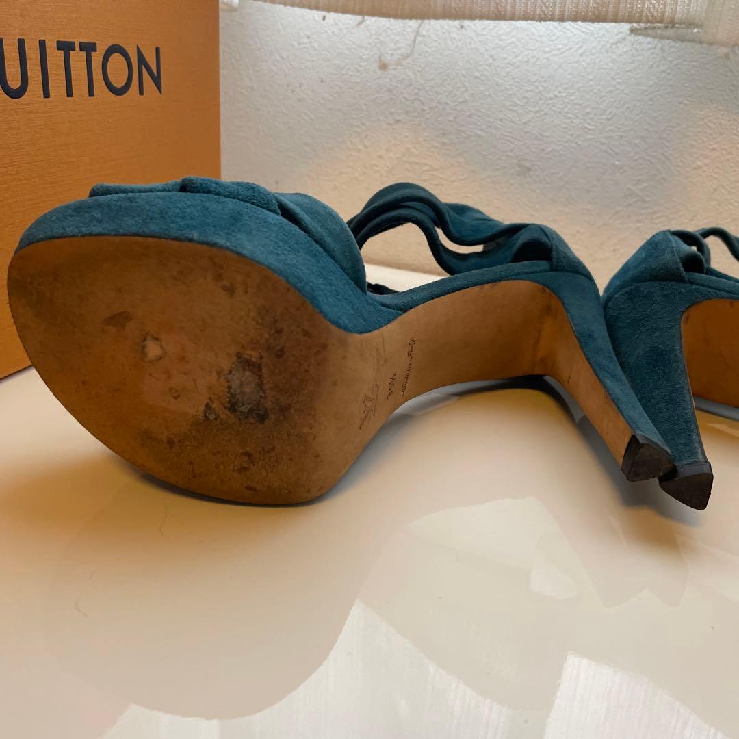 あっつーさま専用　ルイヴィトン　ヒール　ブルーグリーン