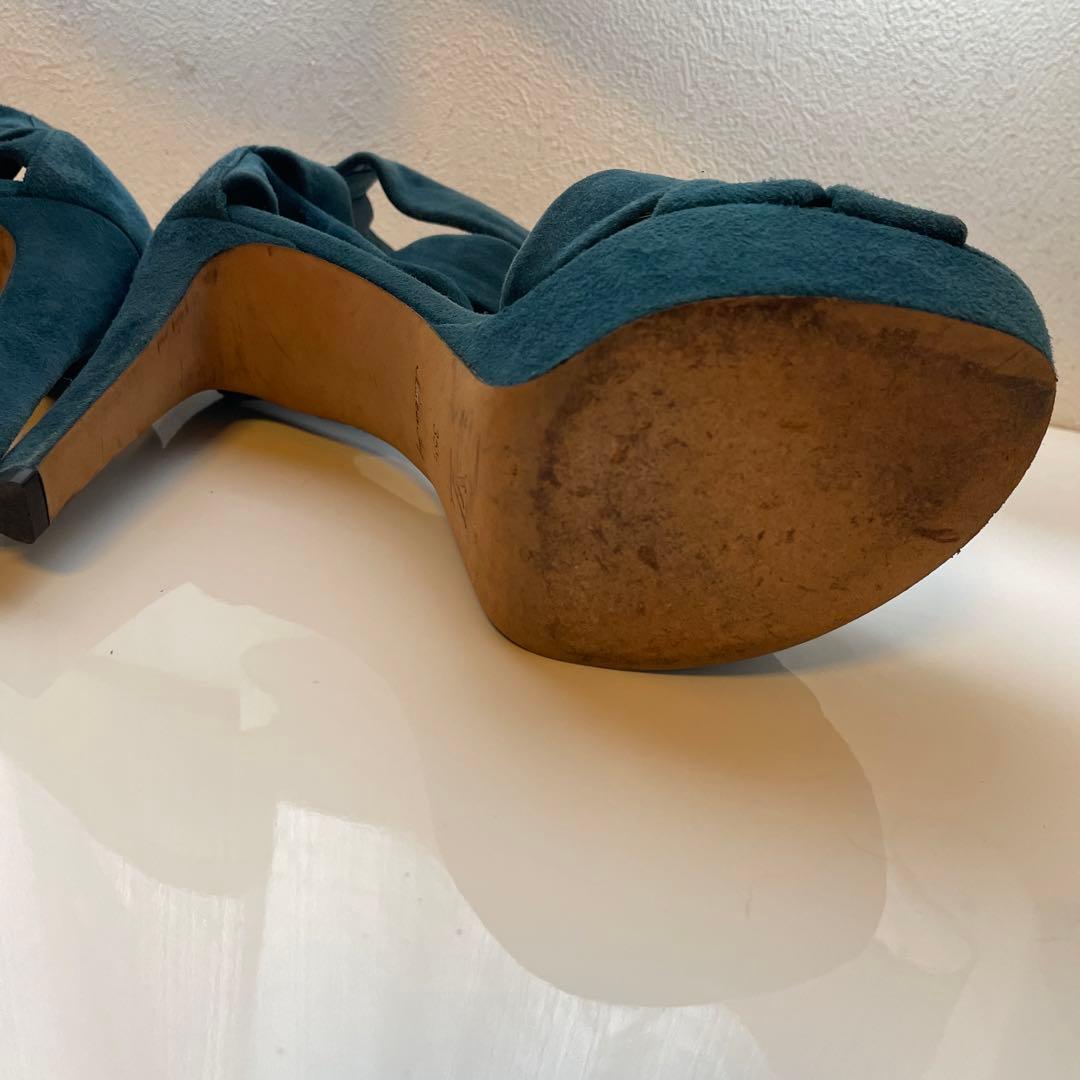 あっつーさま専用　ルイヴィトン　ヒール　ブルーグリーン