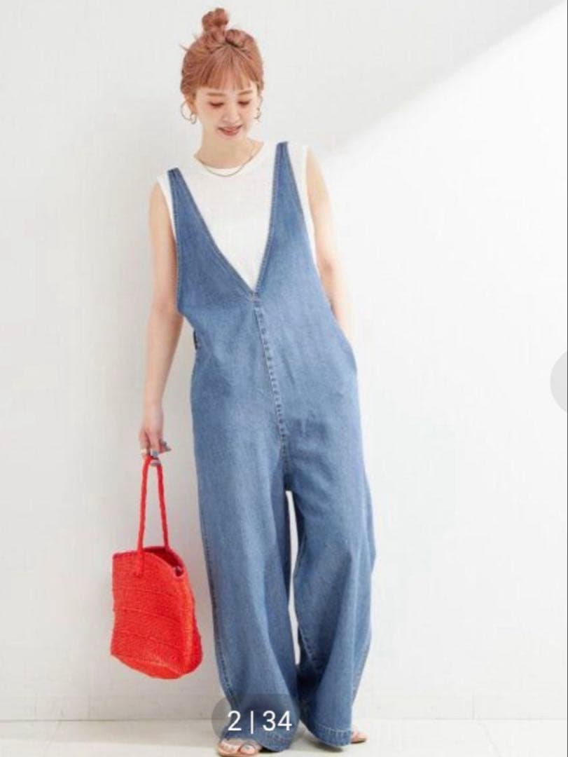 ベーセーストック　デニム サロペット フリーサイズ